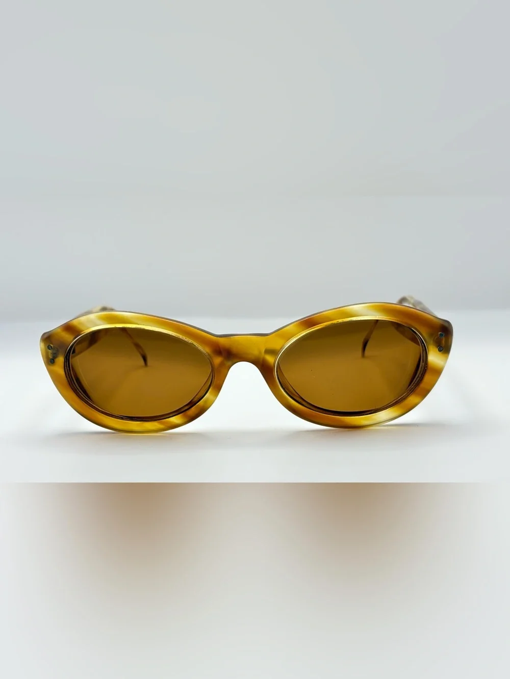 Dana Buchman Brown Oval Sunglasses Frames Only